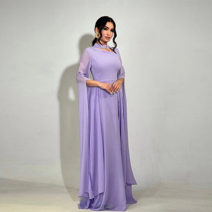 Women's Clothing Sexy Slimming Slim-fit Graceful Long Sleeve Dress