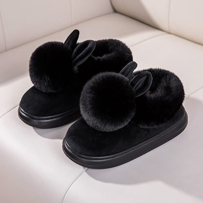 Cotton Slippers Women's Bag With Winter Indoor