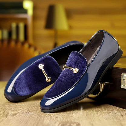 Plus Size Leather Shoes Men's Formal Wear Business Pointed Casual British