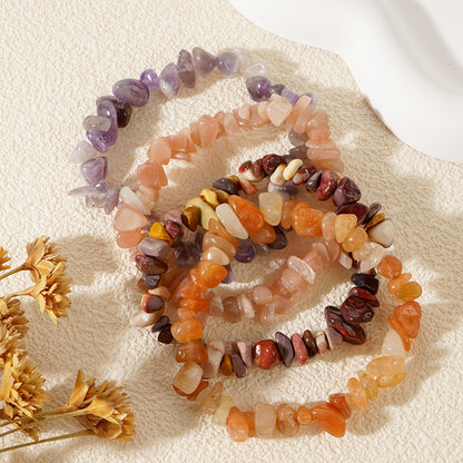 Rough Stone Crystal Mineral Rough Stone Women's Bracelet